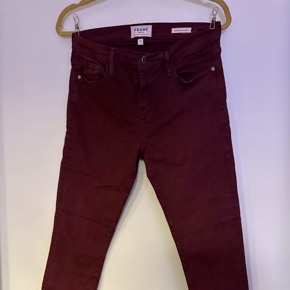 FRAME Denim- High Rise Skinny with Raw Hem